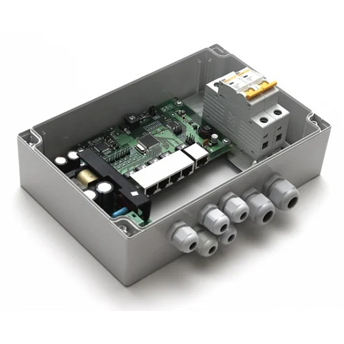 Уличный неуправляемый коммутатор PSW-1-45 WiFi для подключения 4 камер c возможностью подключения WiFi-точки доступа с питанием РоЕ 24V